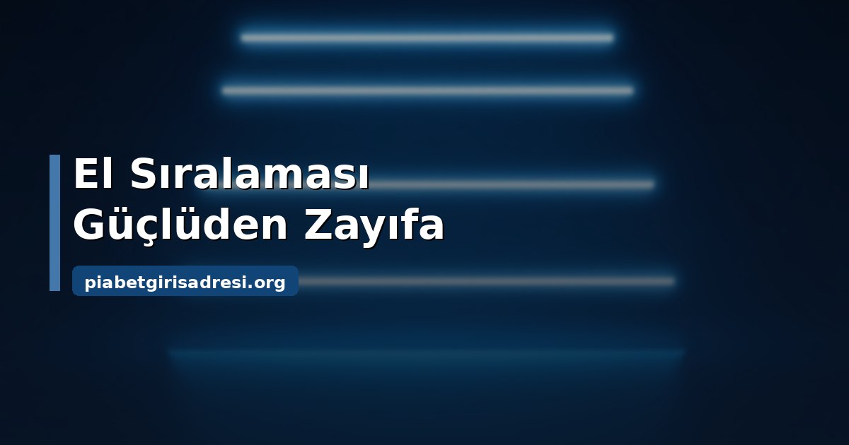 Piabet Poker Oyunları: Varyantlar ve El Sıralaması 1 Piabet poker oyunları varyantları ve el sıralaması